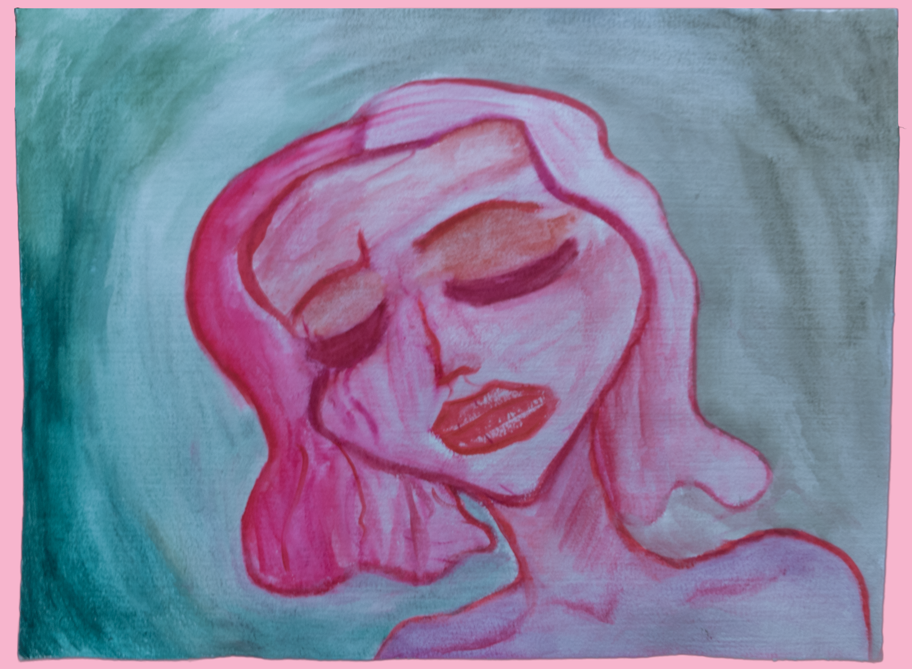 "TIRED" - Original Watercolour 22" x 26"